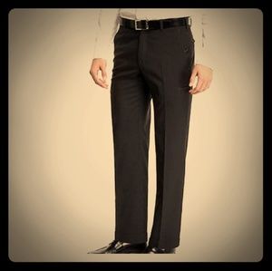 Kenneth Cole Reaction black flat front dress pants